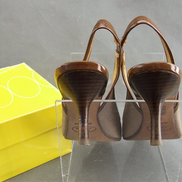 Circa Joan & David Women Open Back Shoes 8M Leather Sole - Picture 6 of 9